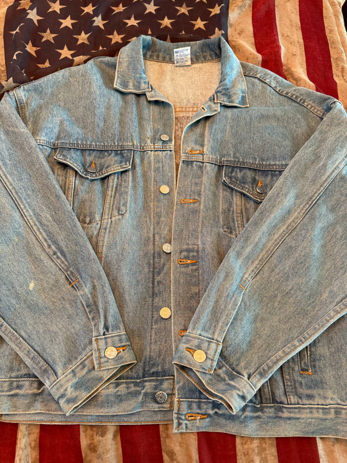 90s USA 알레스카 3D 청자켓 상품이미지1