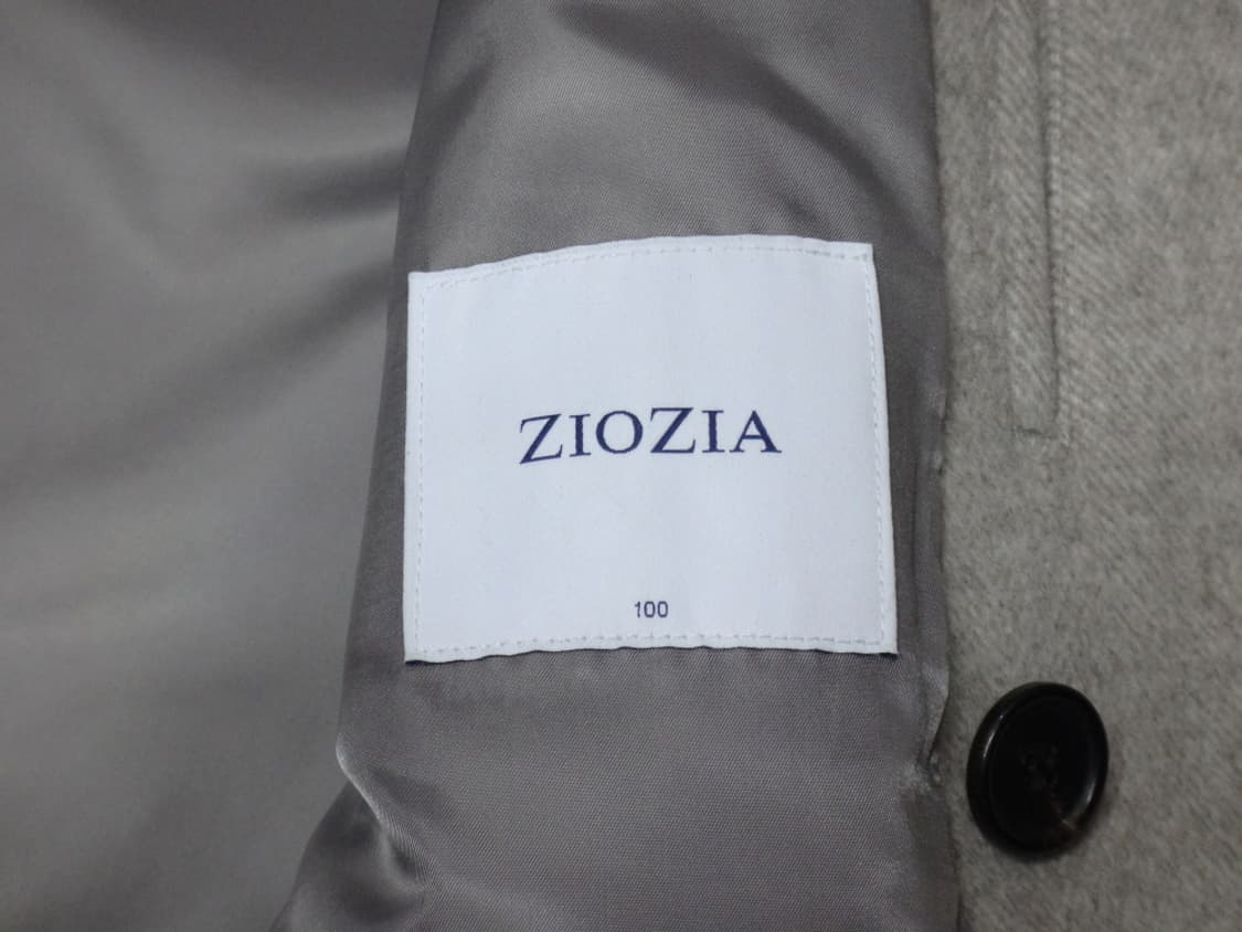 (L/100) ZIOZIA 지오지아 울 블렌드 더블 롱 코트 상품이미지7