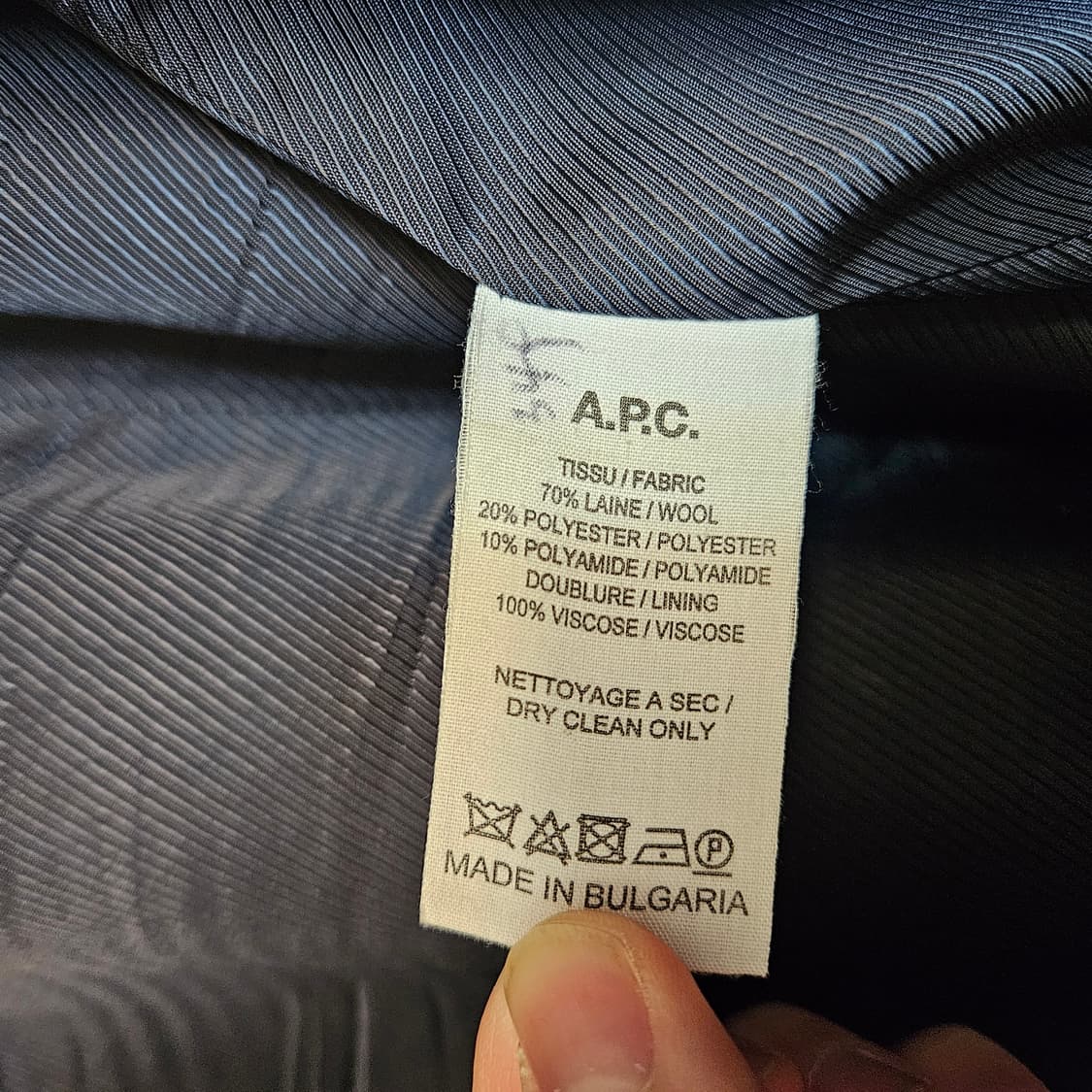 A.P.C. 아페쎄 / 맥코트 다크네이비 / M(100) 상품이미지3