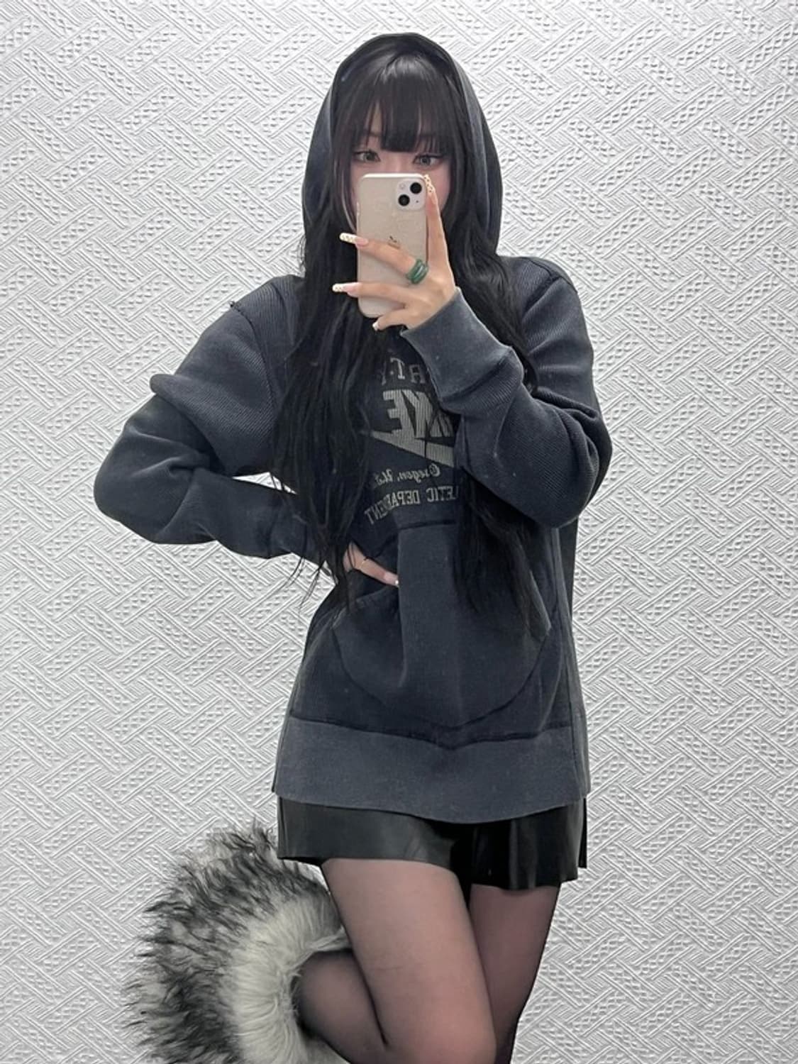 나이키 올드스쿨 스트릿 펑크 와플 후드티 L C10055 상품이미지1