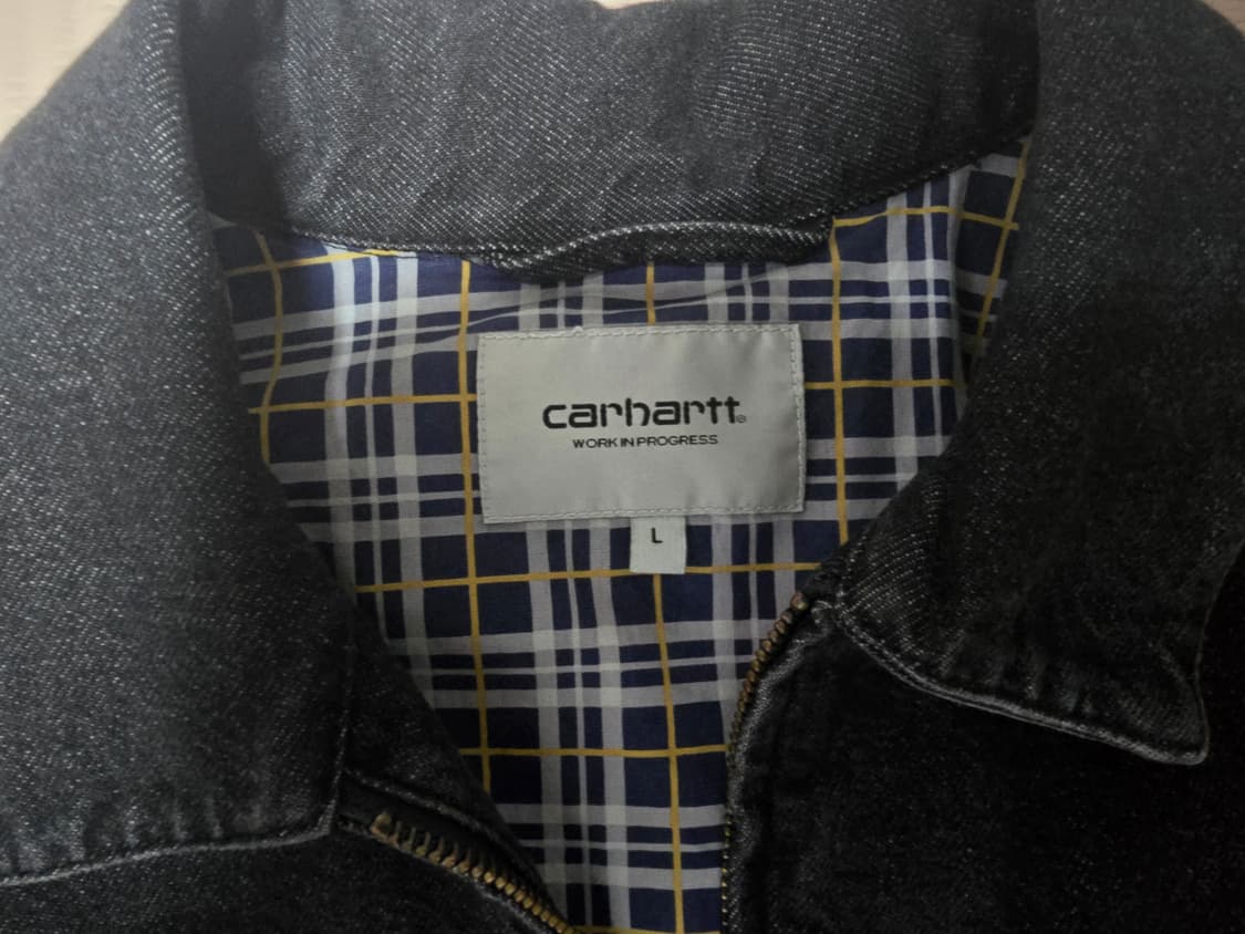 칼하트 wip 흑청 라이더 자켓 L 사이즈 상품이미지2
