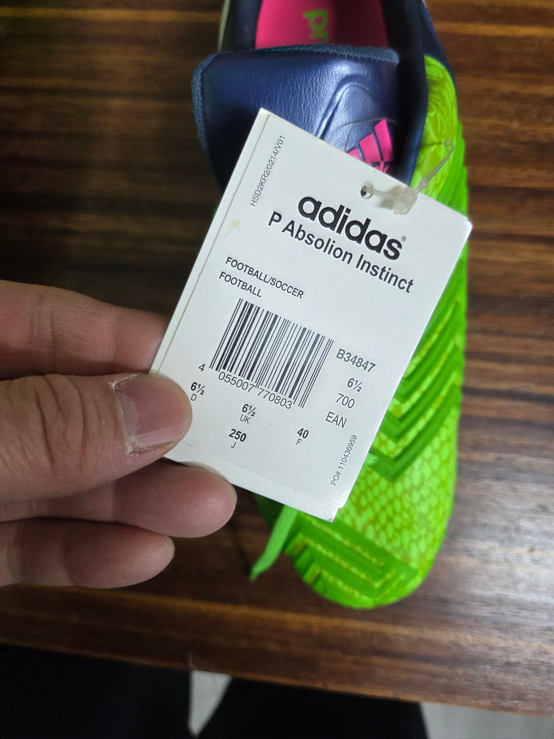 아디다스 앱솔리온 인스팅트 축구화 250 상품이미지7