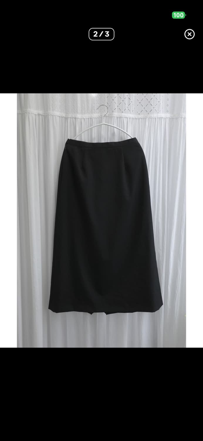 소금빈티지 핀턱 롱스커트 상품이미지2