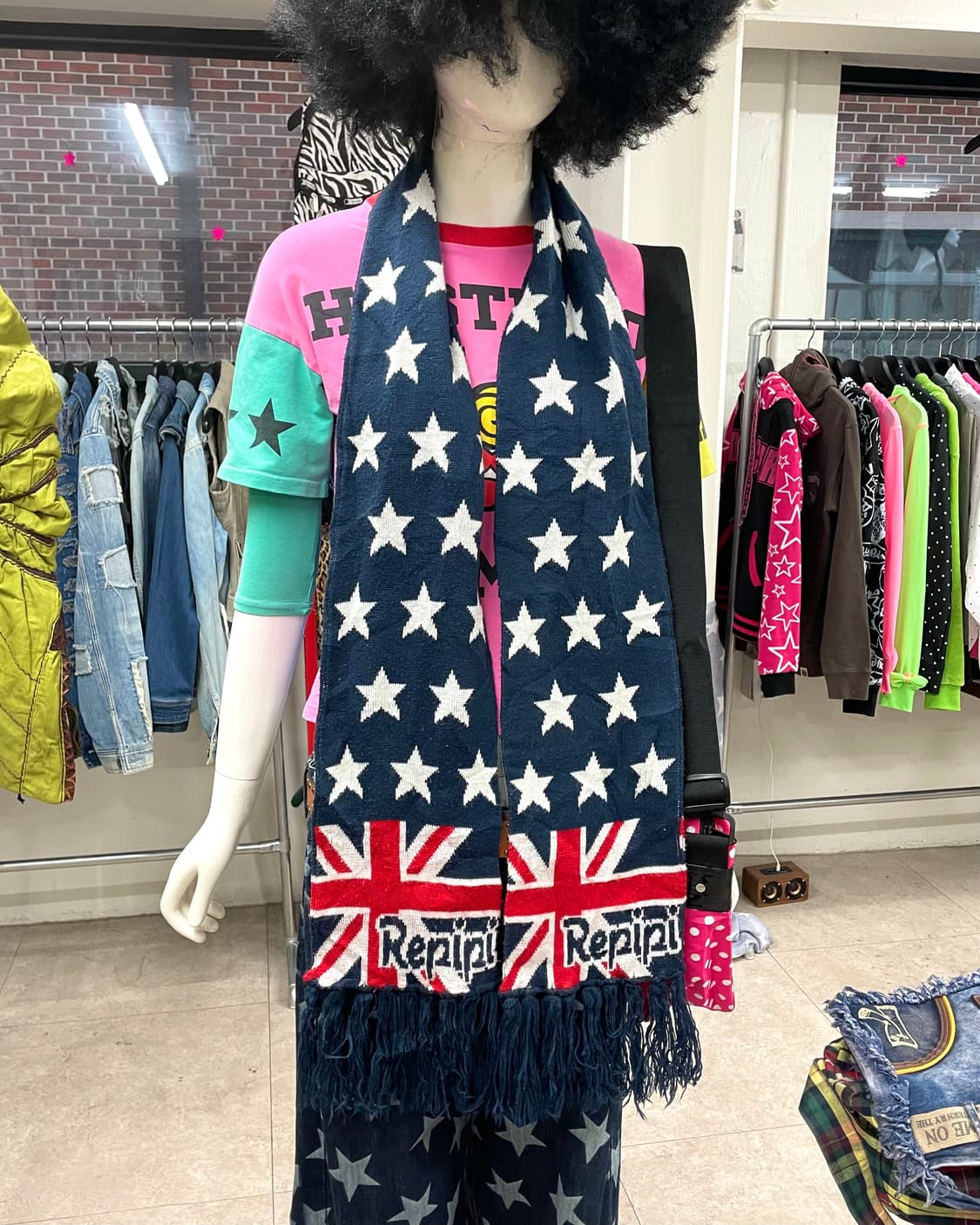 Repipi Star Union Jack muffler 상품이미지3