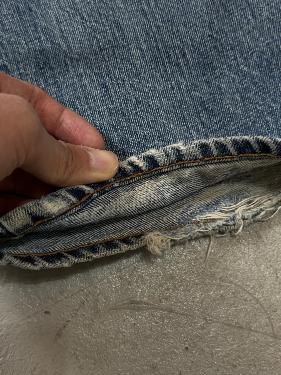 80’s USA 빈티지 리바이스 517 오렌지탭 부츠컷 체인스티치 상품이미지7