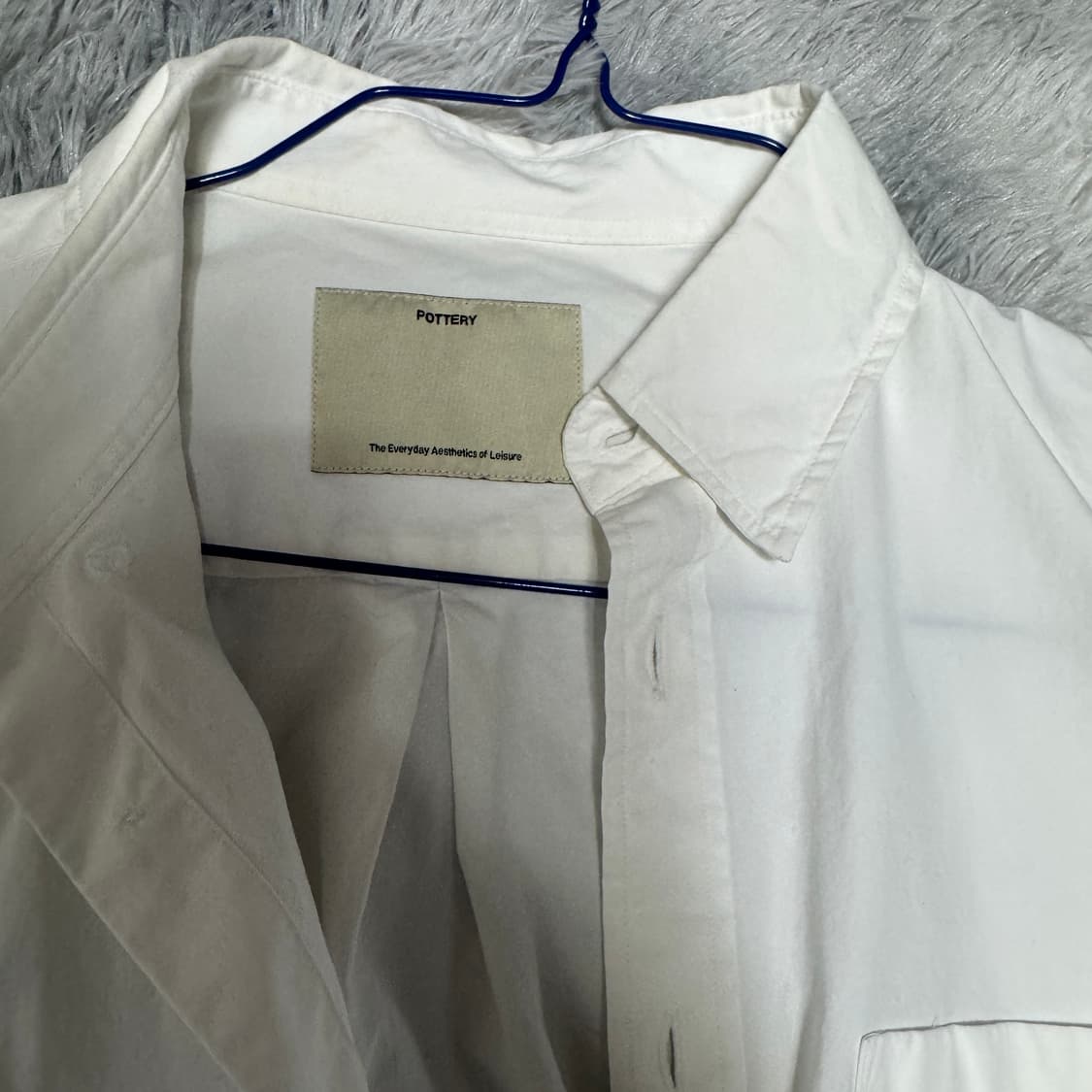 포터리 화이트셔츠 3사이즈 상품이미지2