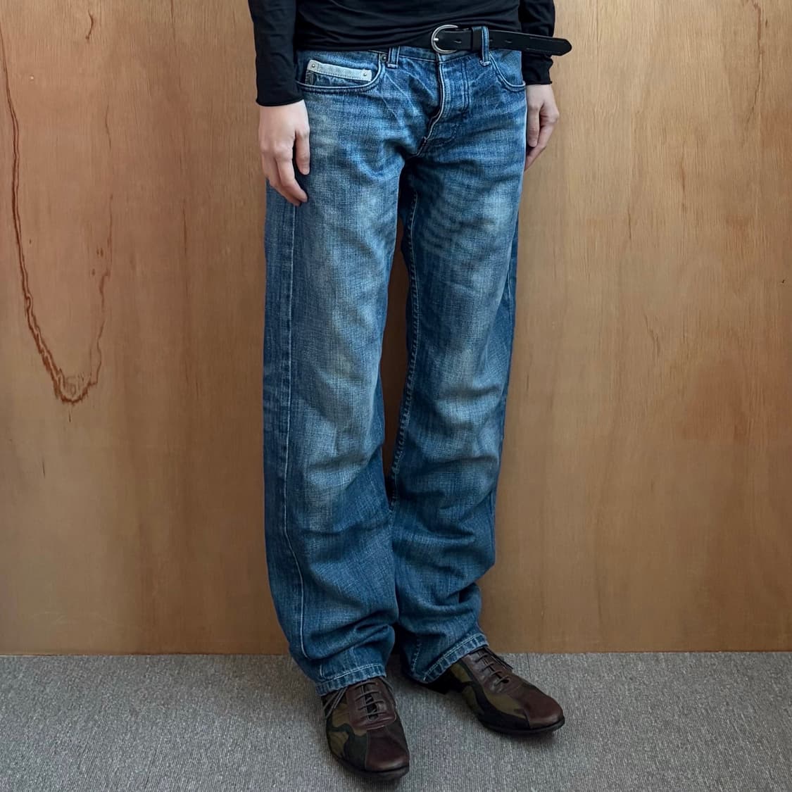 아르마니 익스체인지 워시드 데님 팬츠 상품이미지1