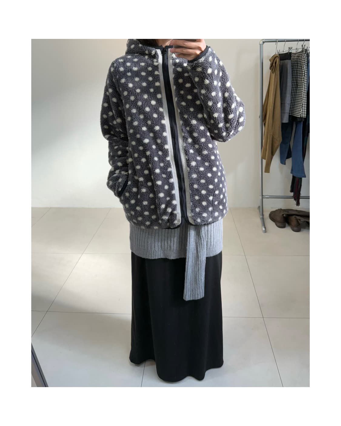 빈티지 도트 리버서블 자켓 상품이미지1