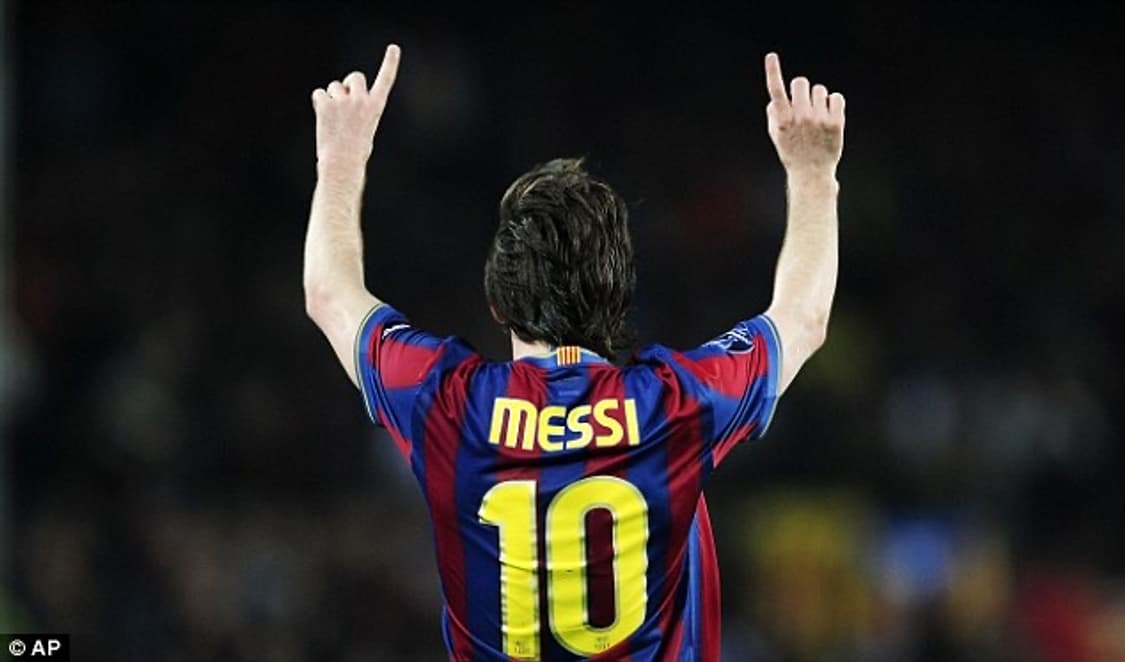 09-10 나이키 바르셀로나 홈 유니폼 #10 메시 상품이미지3