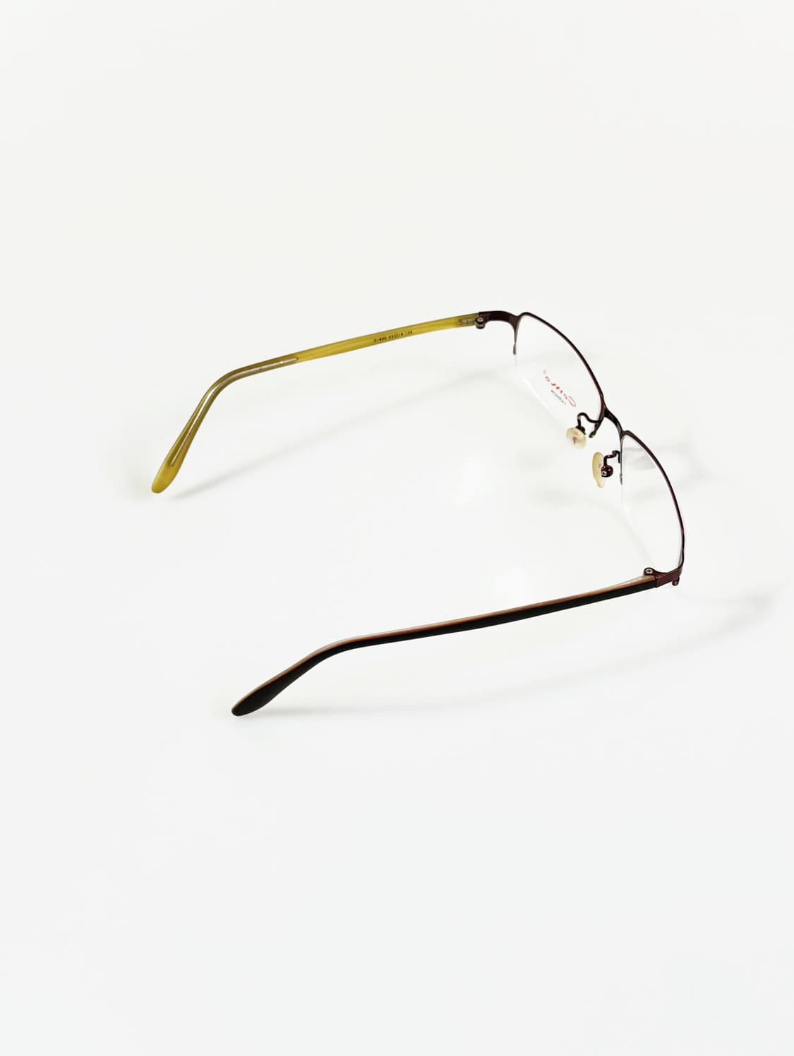 CAMO FASHION 반무테 메탈 스퀘어 빈티지 안경 상품이미지4