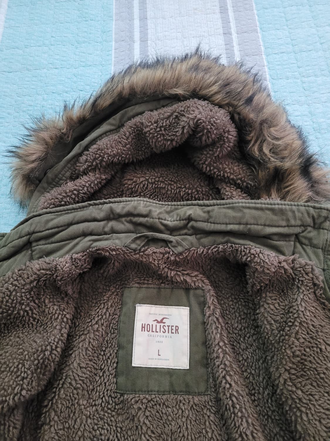 아베크롬비 홀리스터 Hollister 쉐르파 울프죠 후드야상자켓 105 상품이미지6