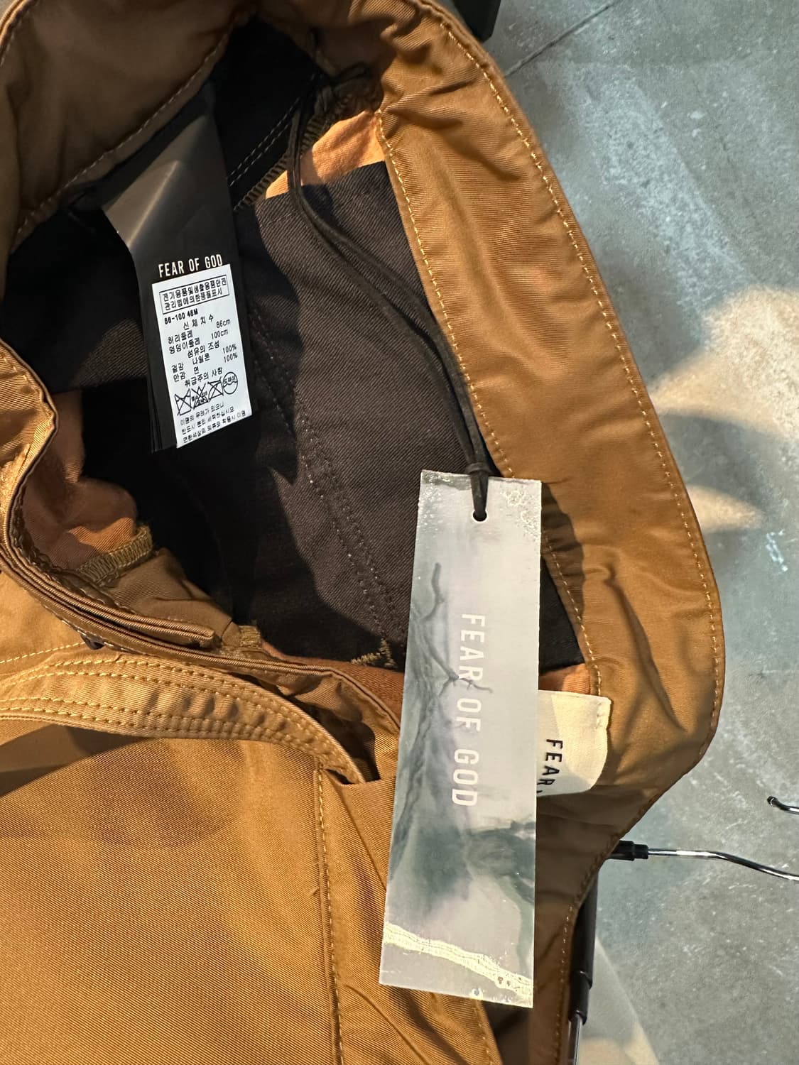 피어오브갓 6th 컬렉션 나일론 스냅 카고 팬츠 상품이미지7