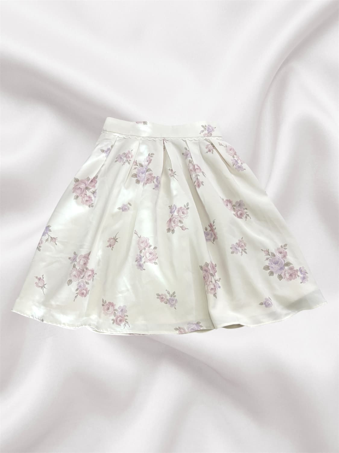 로디스포토 플로럴 화이트 스커트 상품이미지1