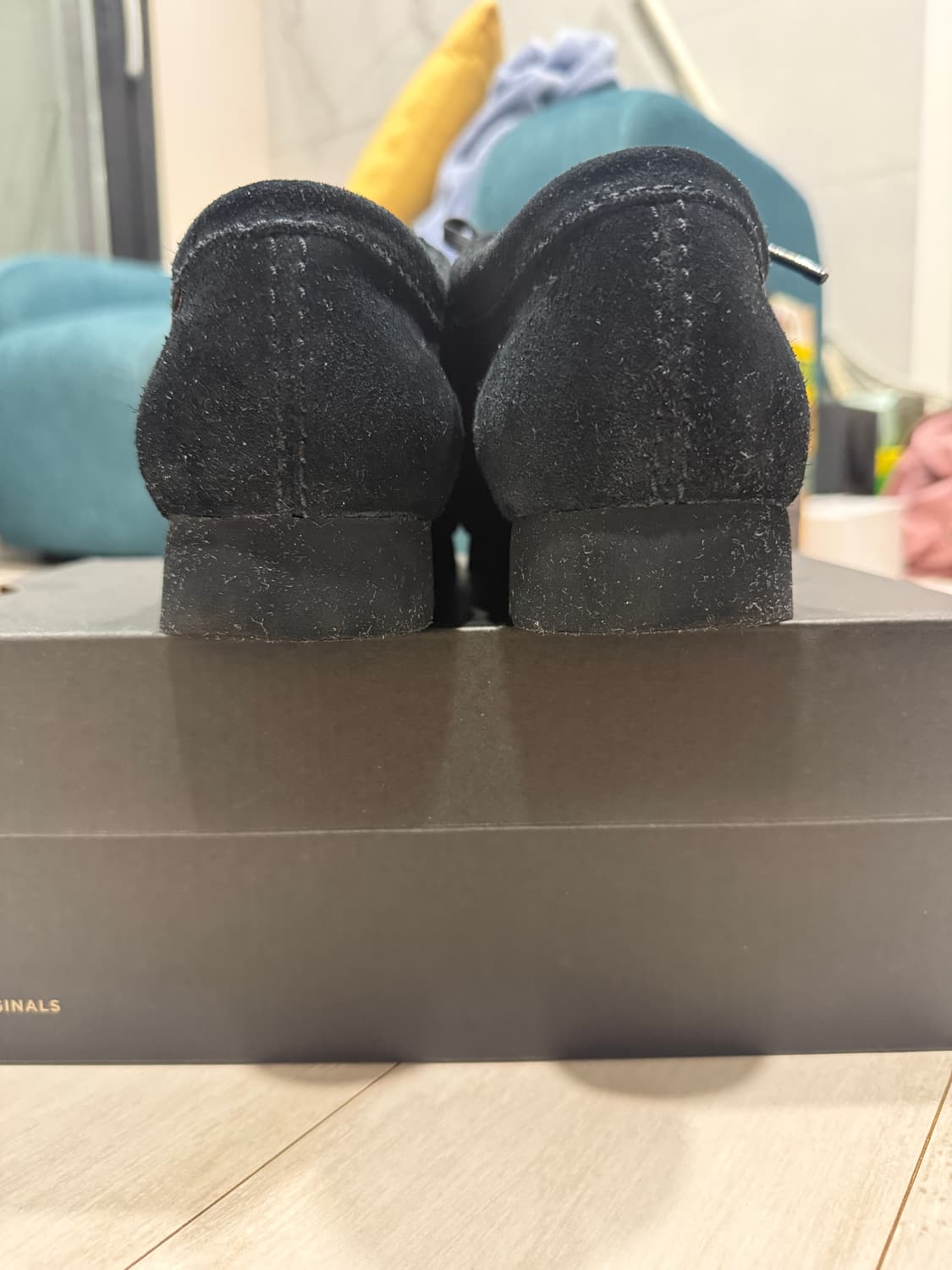 클락스 왈라비 gtx 블랙 스웨이드 260 상품이미지4