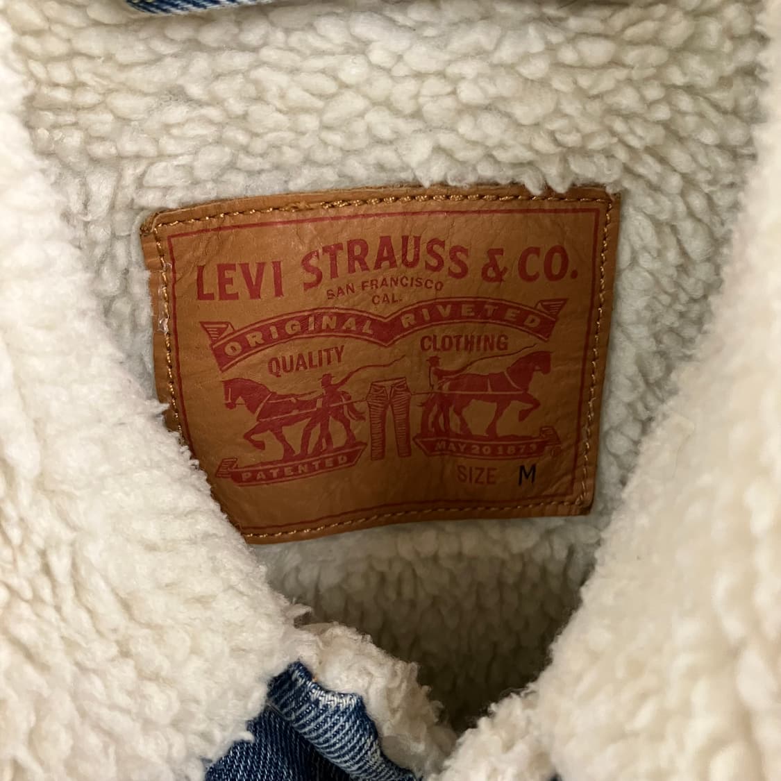 리바이스 쉐르파 데님 트러커 자켓 M 상품이미지3