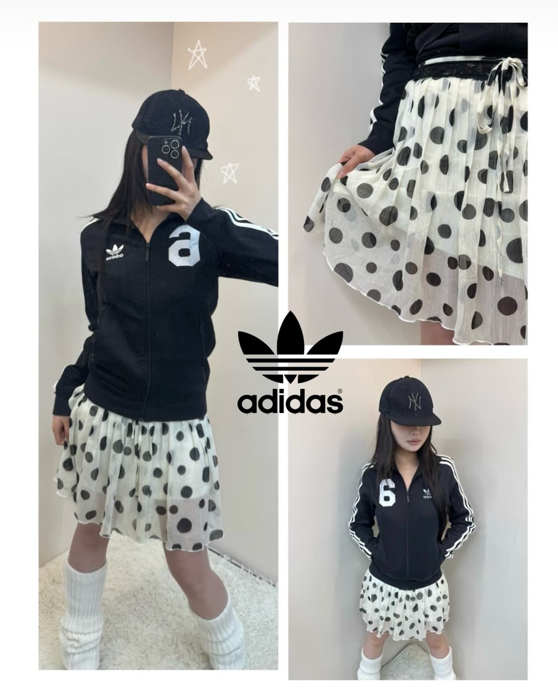 Adidas Pinterest Girl Codi Set🖤 상품이미지1