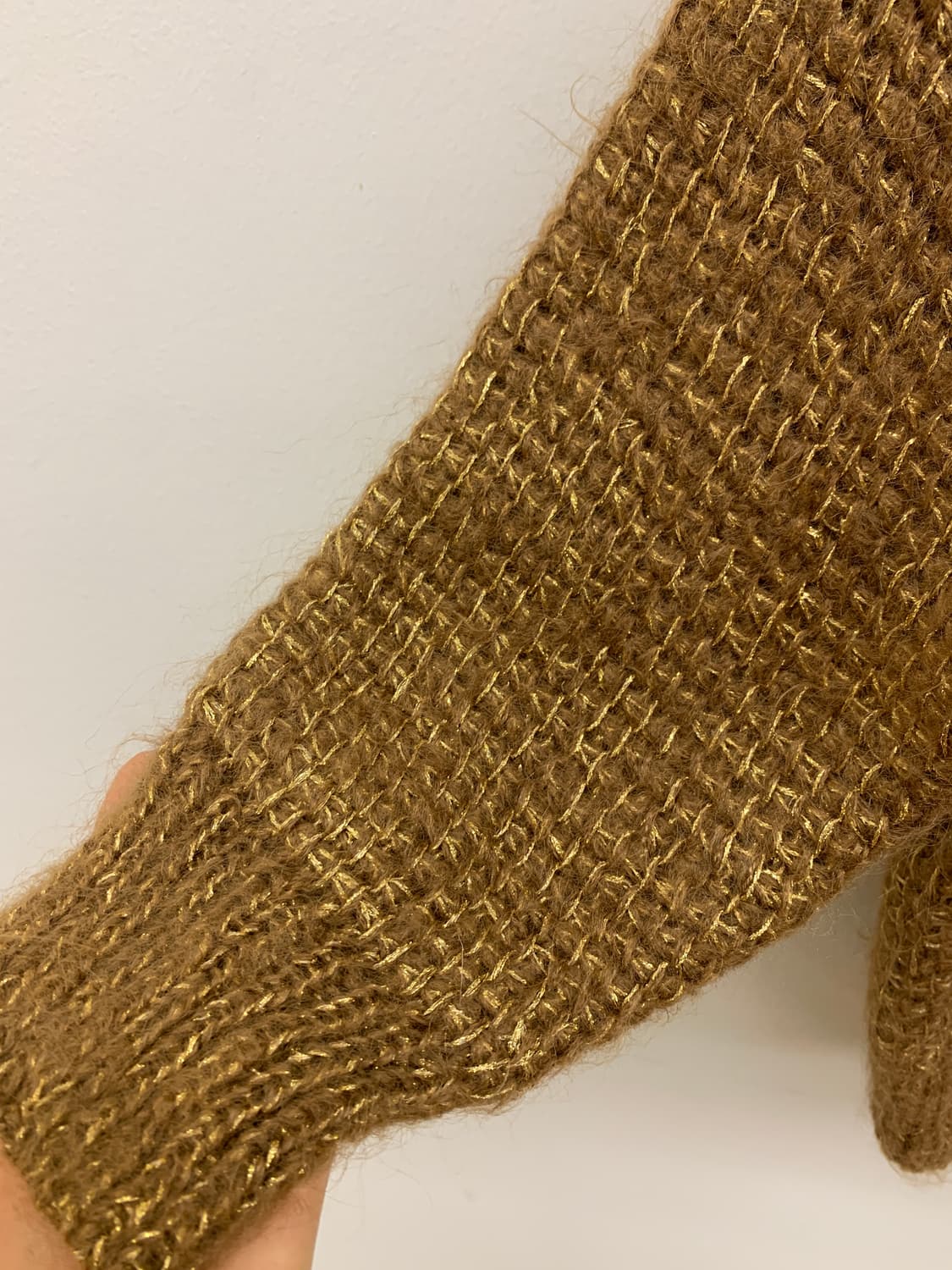 골드 메탈사 가디건 gold metallic cardigan 상품이미지3