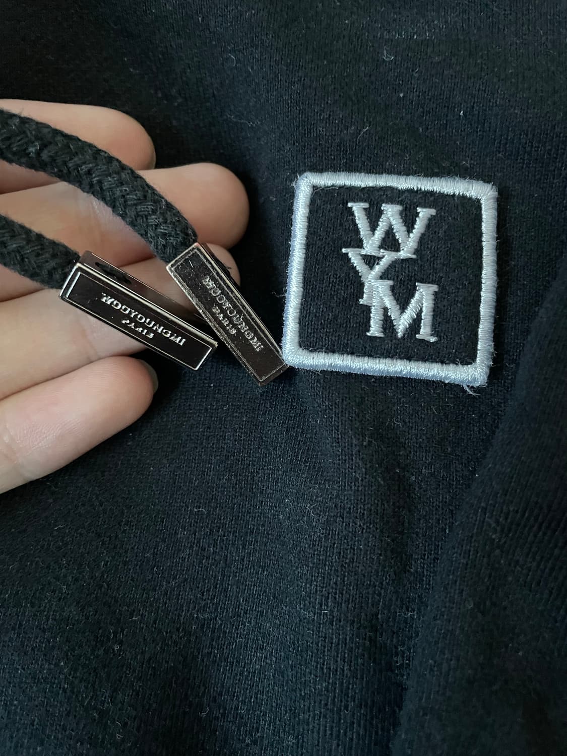 우영미 백로고 후드티 상품이미지2