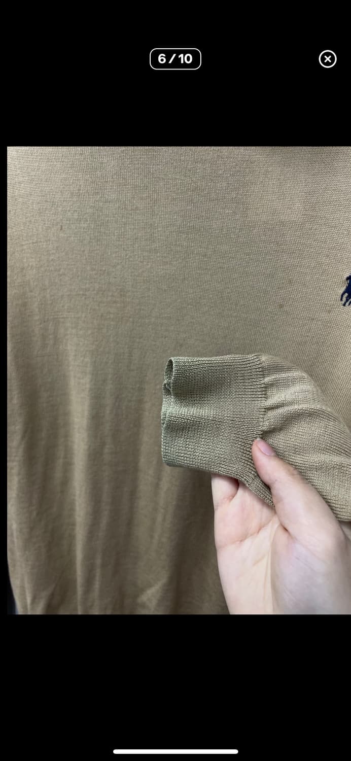 폴로랄프로렌 워셔블 울 터틀넥 베이지 니트 A3003 상품이미지6