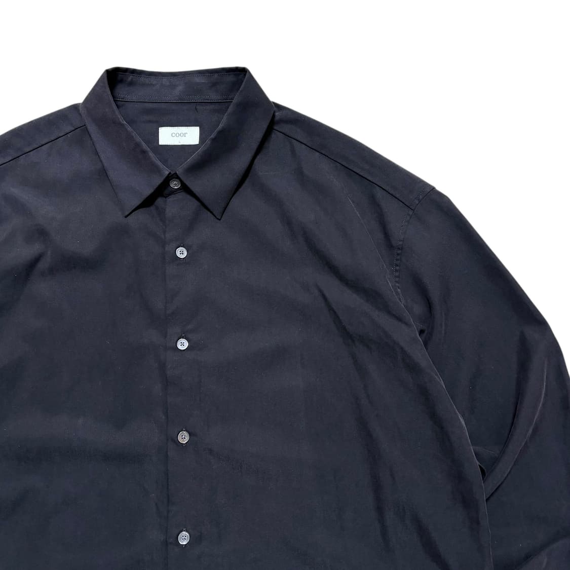 coor 솔리드 스웨이드 셔츠 상품이미지2