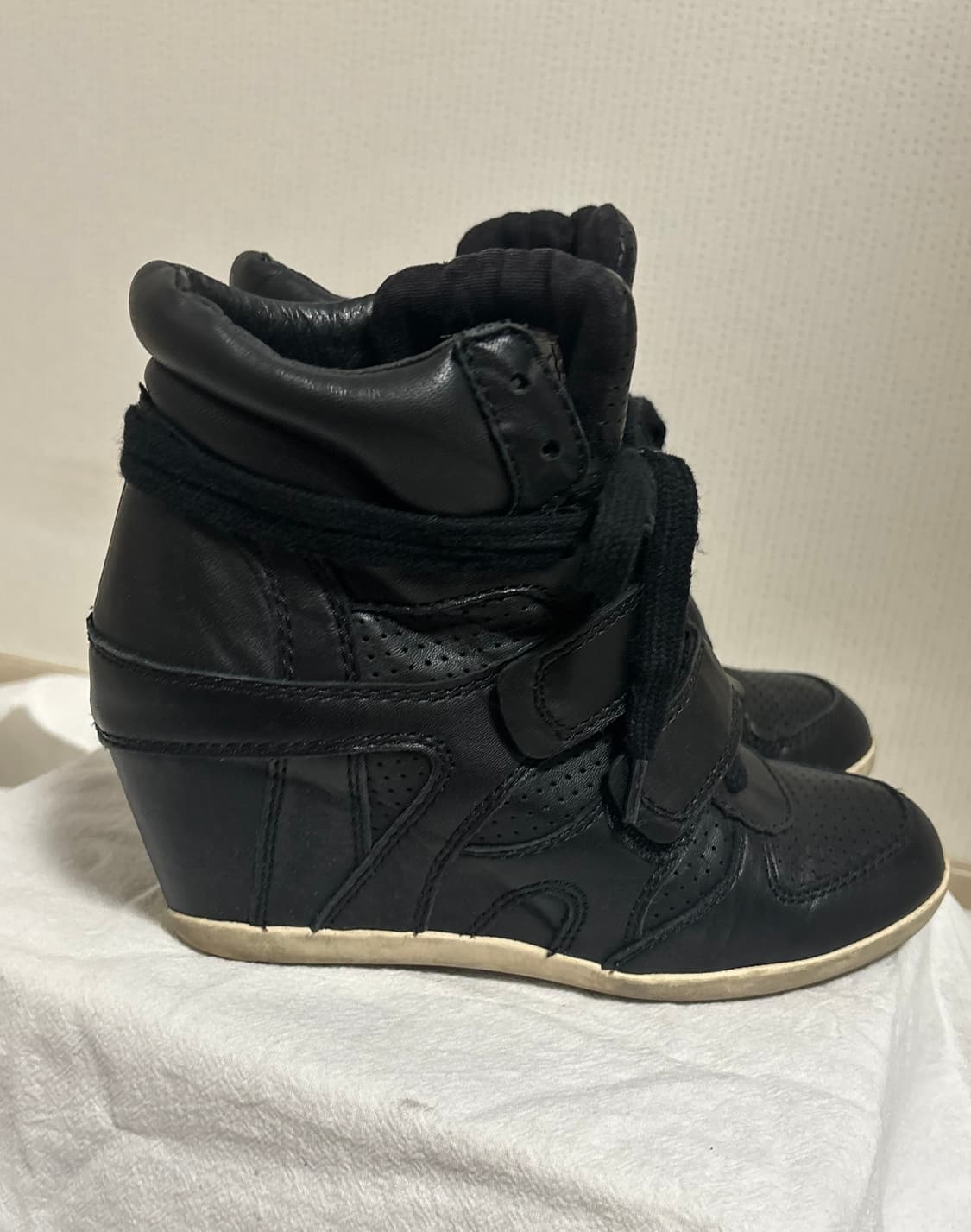 ash 아쉬 웨지힐 스니커즈 블랙 36 상품이미지1