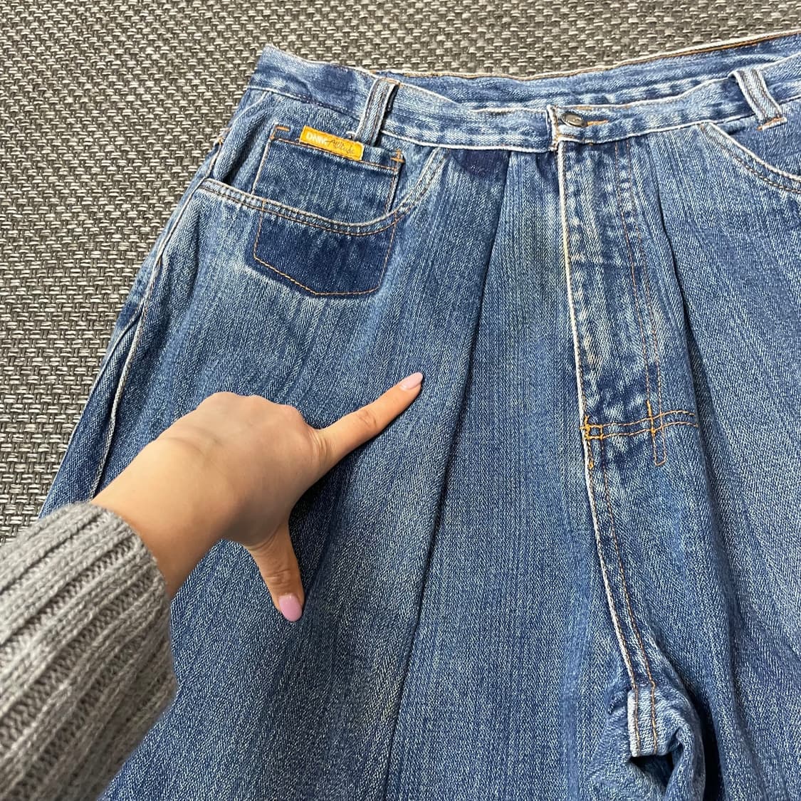 (35) 빈티지 패치st 와이드 벌룬 데님 팬츠 상품이미지4