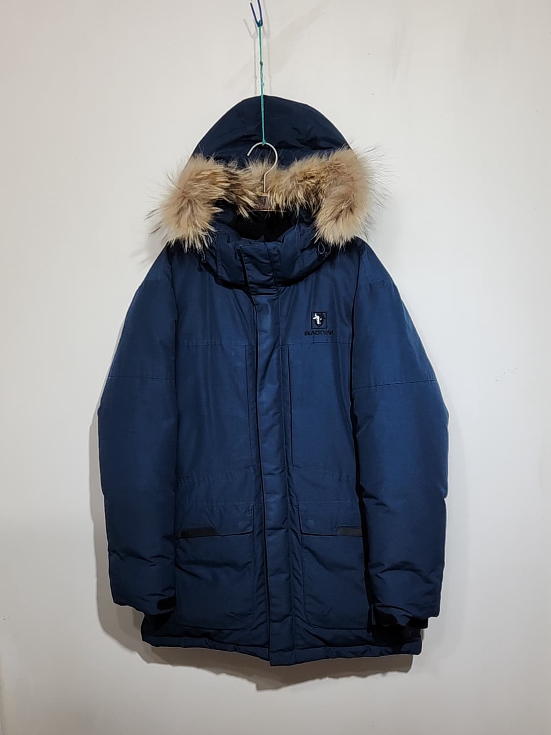 (100) 블랙야크 패딩점퍼 오리털 다운자켓 라쿤털 후드  상품이미지1