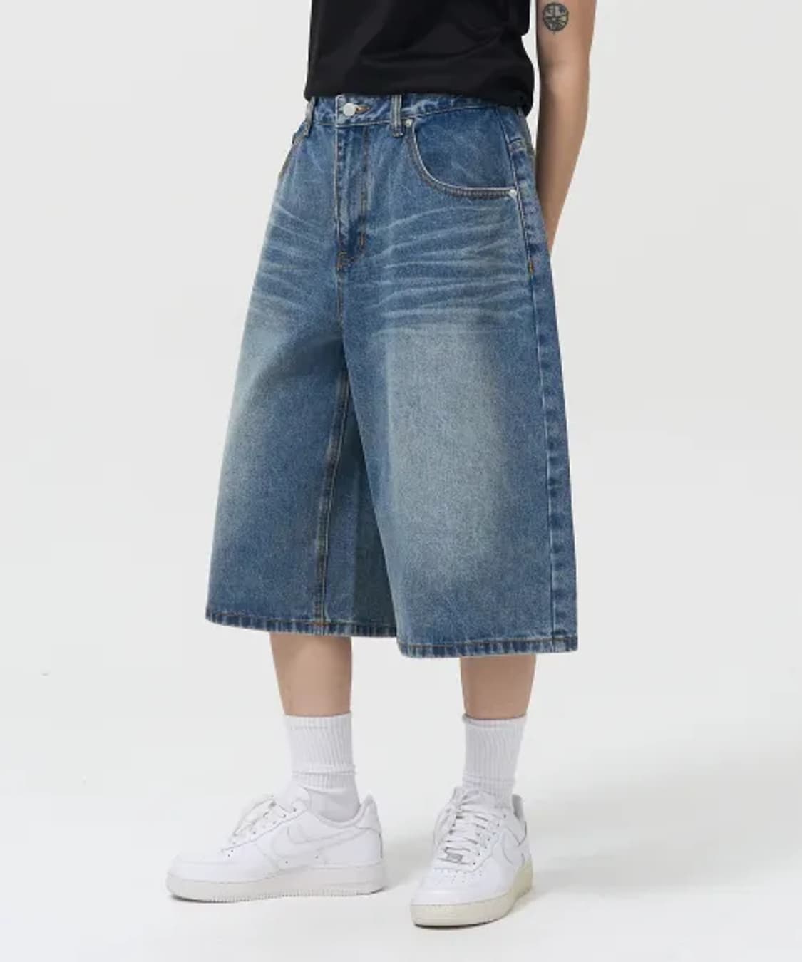 토피 워시드 버뷰다 데님 팬츠 상품이미지2