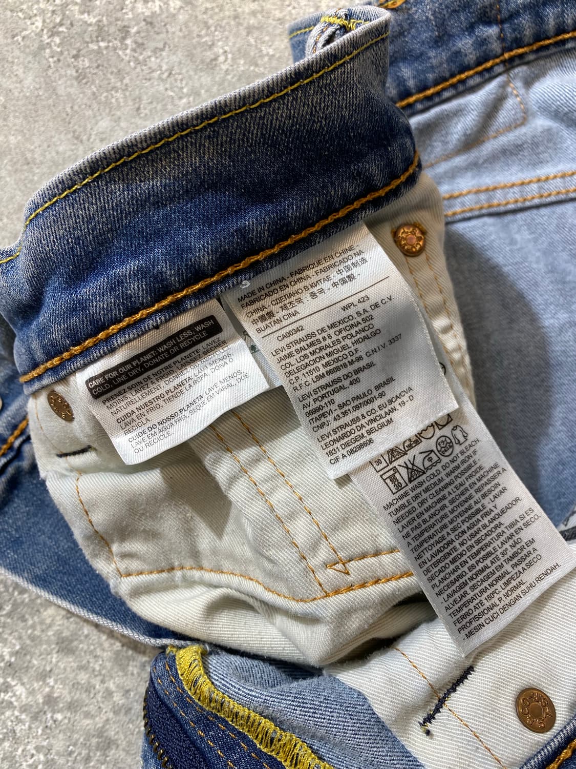 [32] Levi's 502 리바이스 레귤러핏 디스트레스드 데님팬츠 상품이미지9