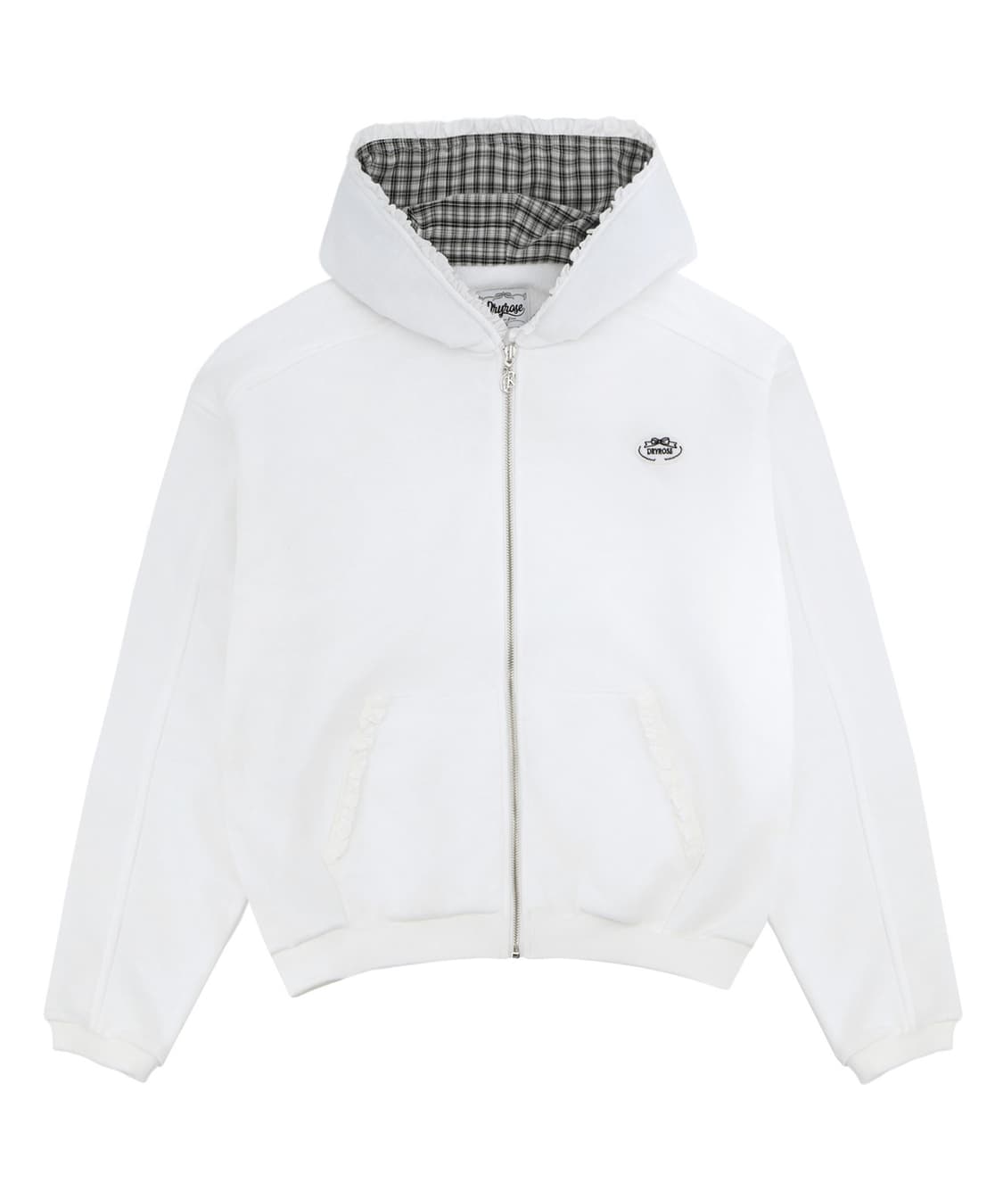 [새상품] 드라이로즈 빅리본 후드집업 화이트 상품이미지1