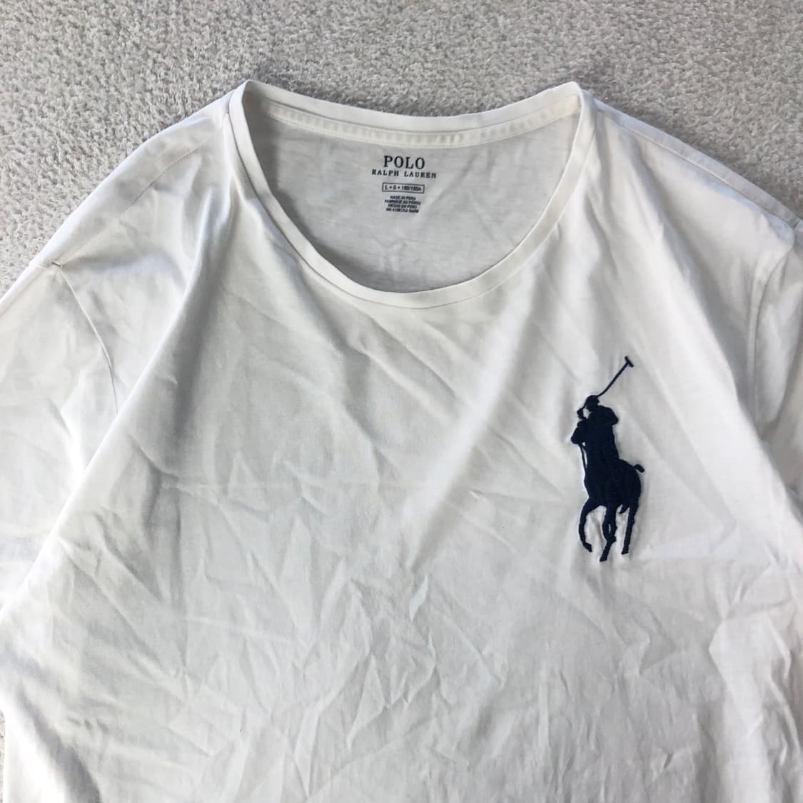 폴로랄프로렌 빅포니 화이트 반팔티셔츠  상품이미지4