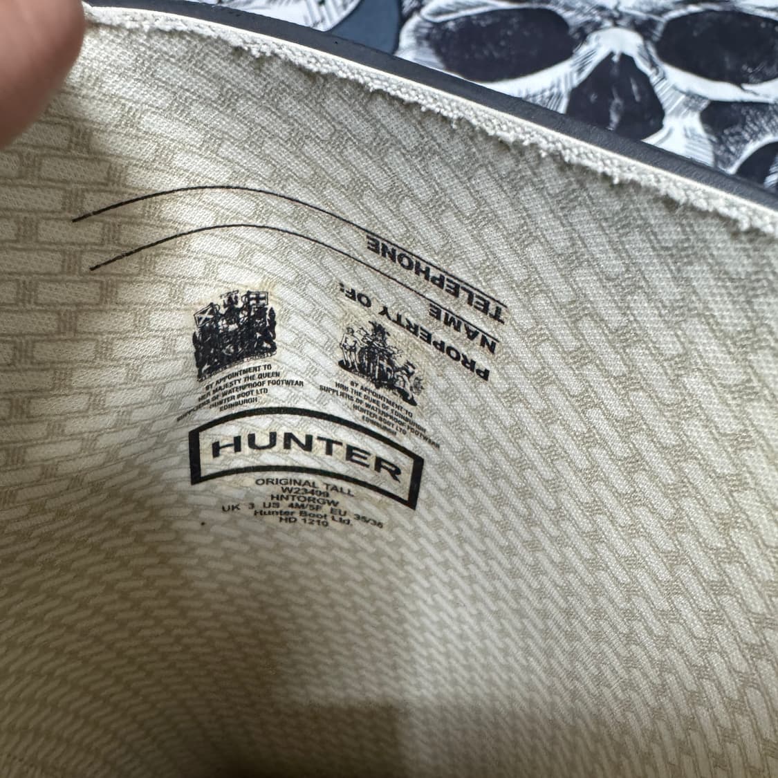 헌터 오리지널 클래식 톨 부츠 UK3 225사이즈  상품이미지8