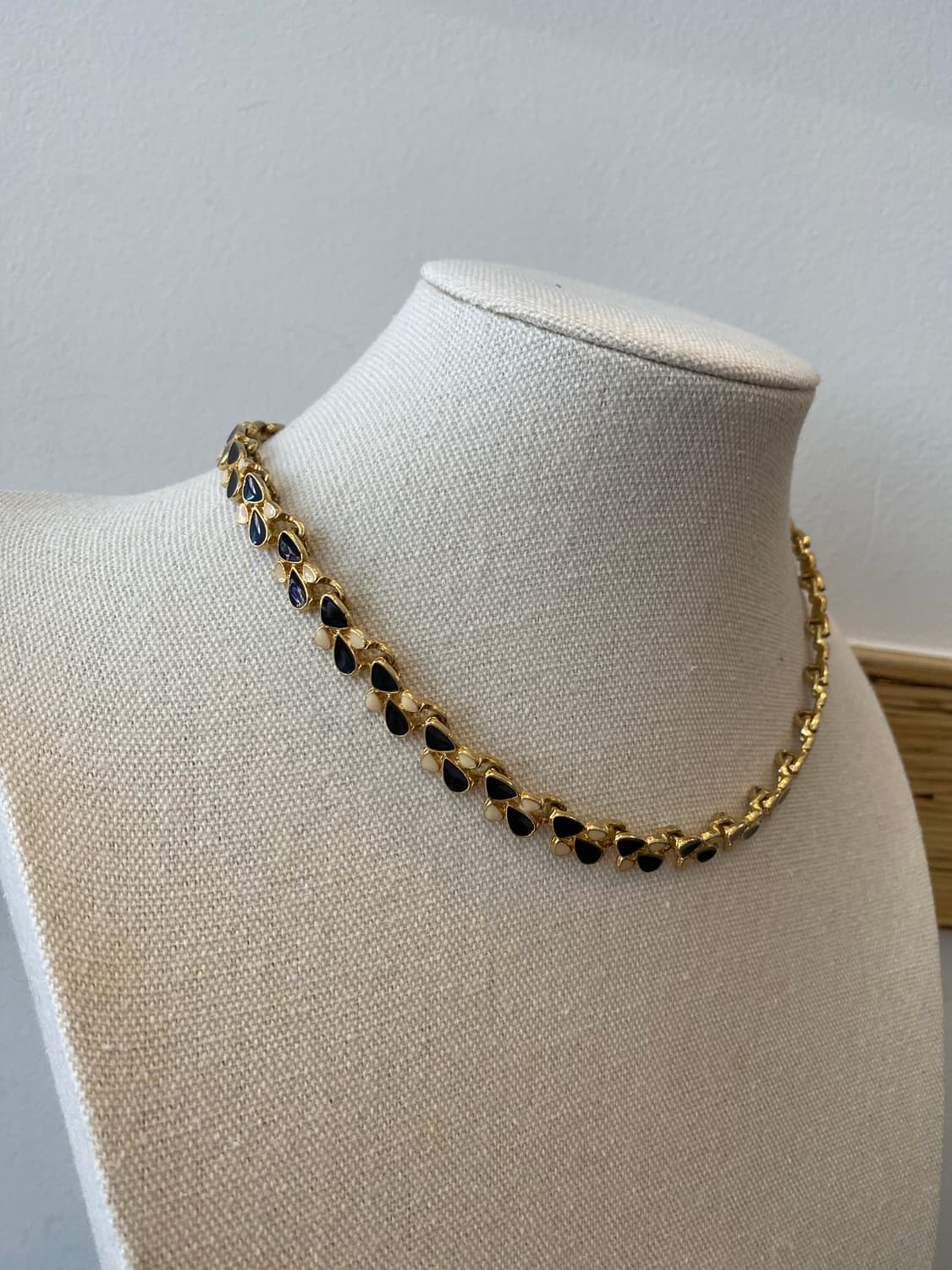 빈티지 아이보리 블랙 초커 목걸이 상품이미지9