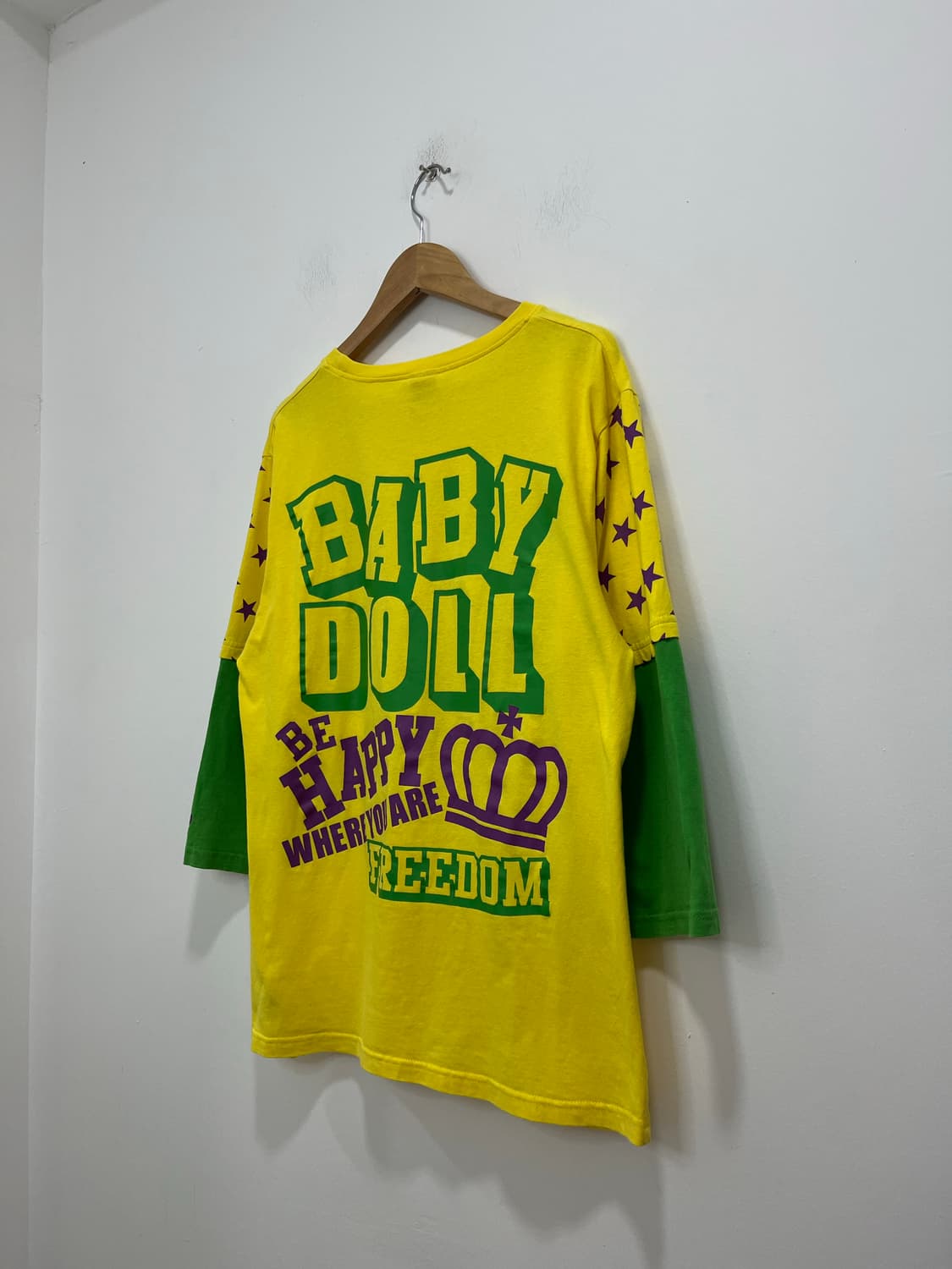 y2k baby doll 왕관 별 레이어드 롱슬리브 티셔츠  상품이미지6