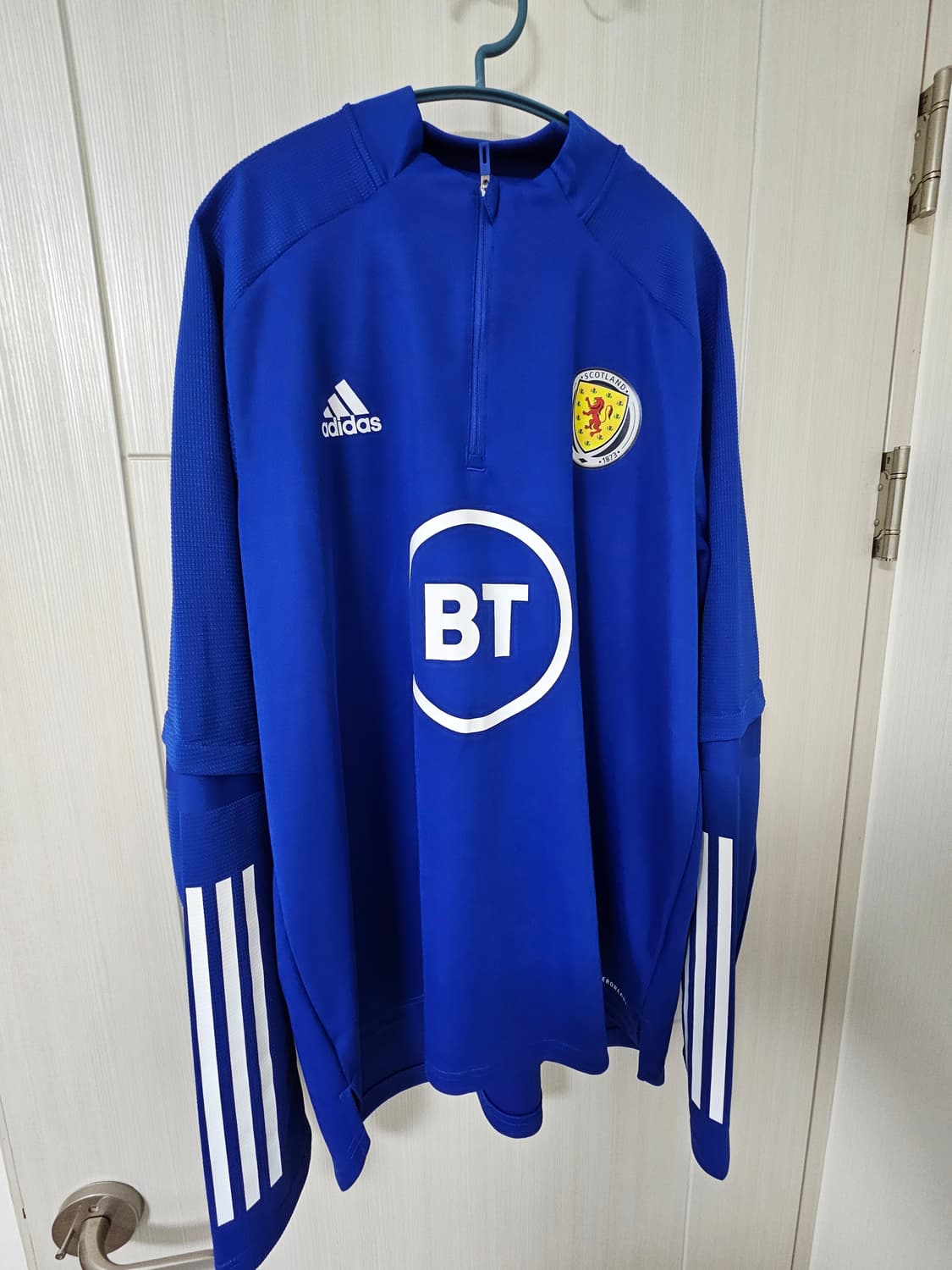 아디다스 스코틀랜드 축구 트레이닝 반집업 상품이미지2