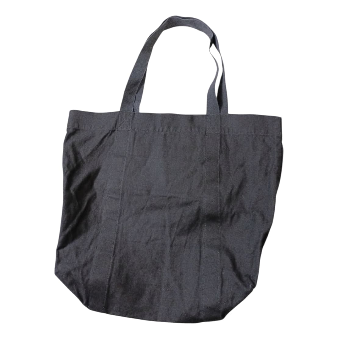 요지 야마모토 레터링 캔버스 토트백 블랙 상품이미지2