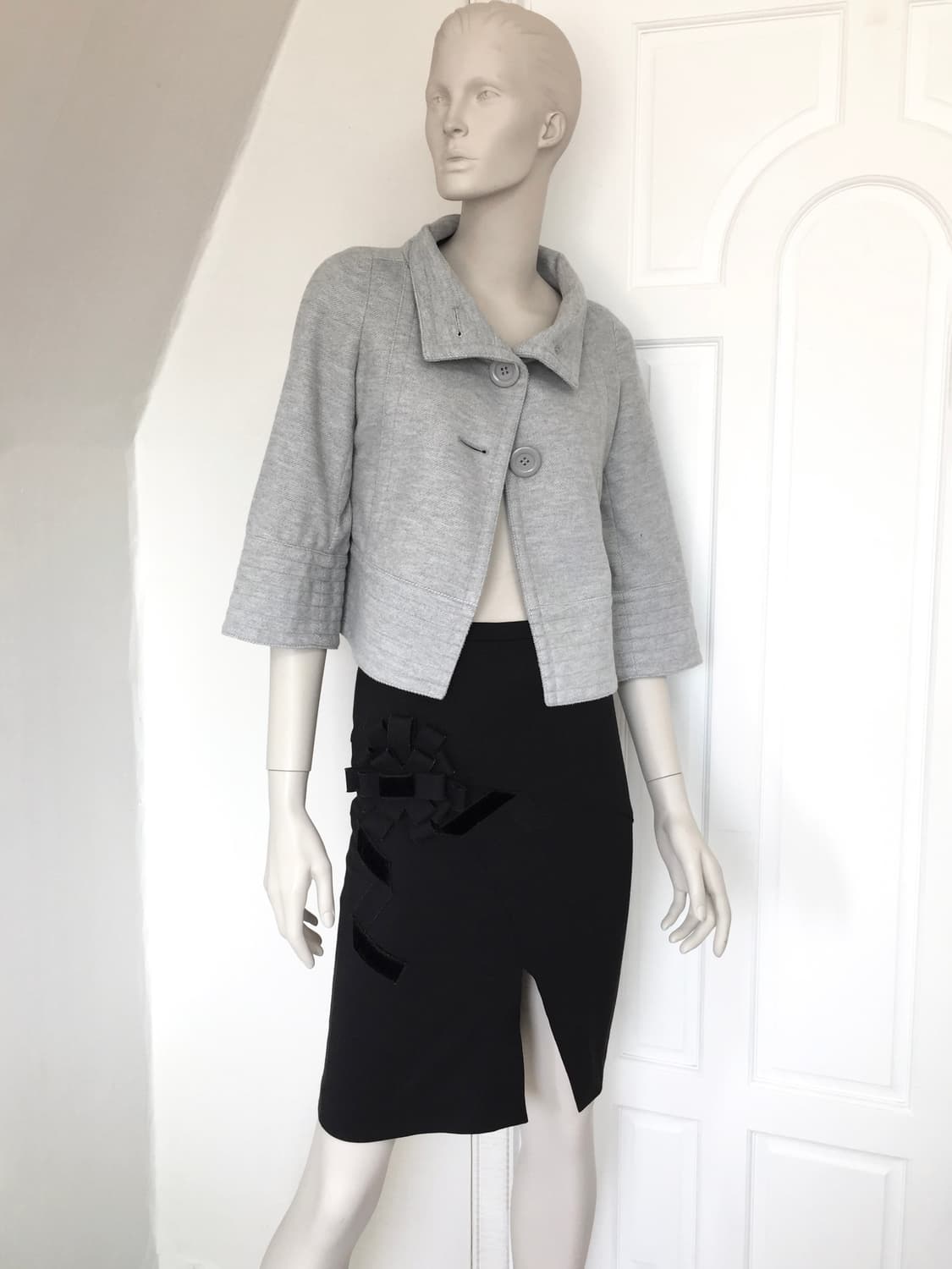 Moschino Rosette Embellished Midi Skirt 상품이미지3