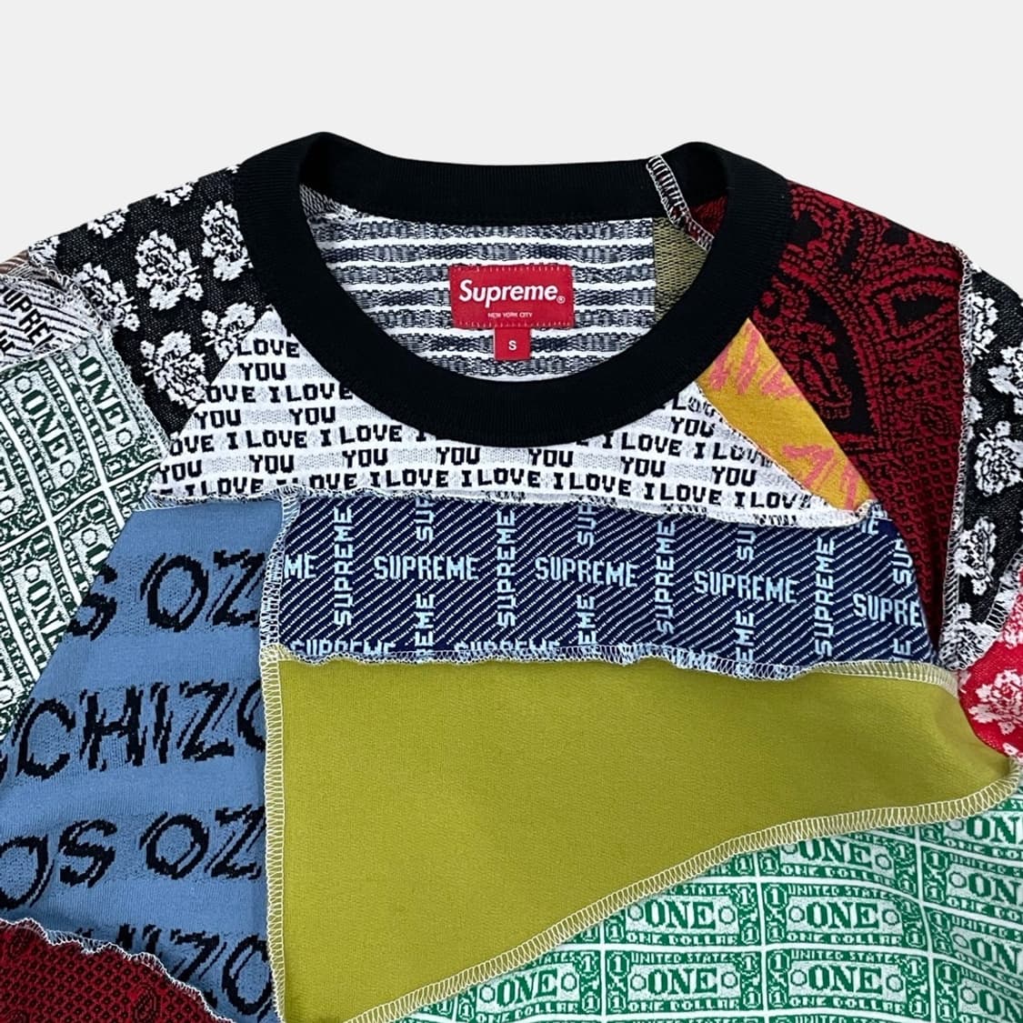 (S) 23SS 슈프림 PATCHWORK 롱슬리브 상품이미지3