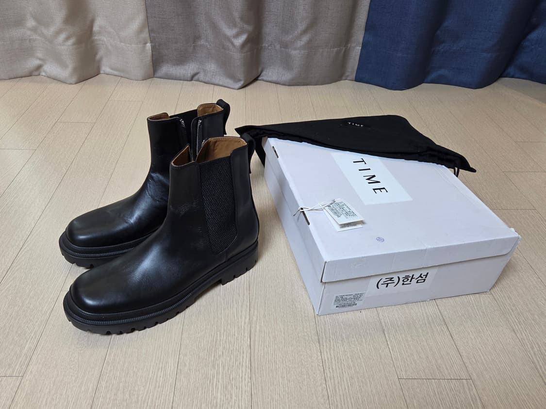 [정품] 타임옴므 23FW 남성 첼시부츠 블랙 270 size 상품이미지1