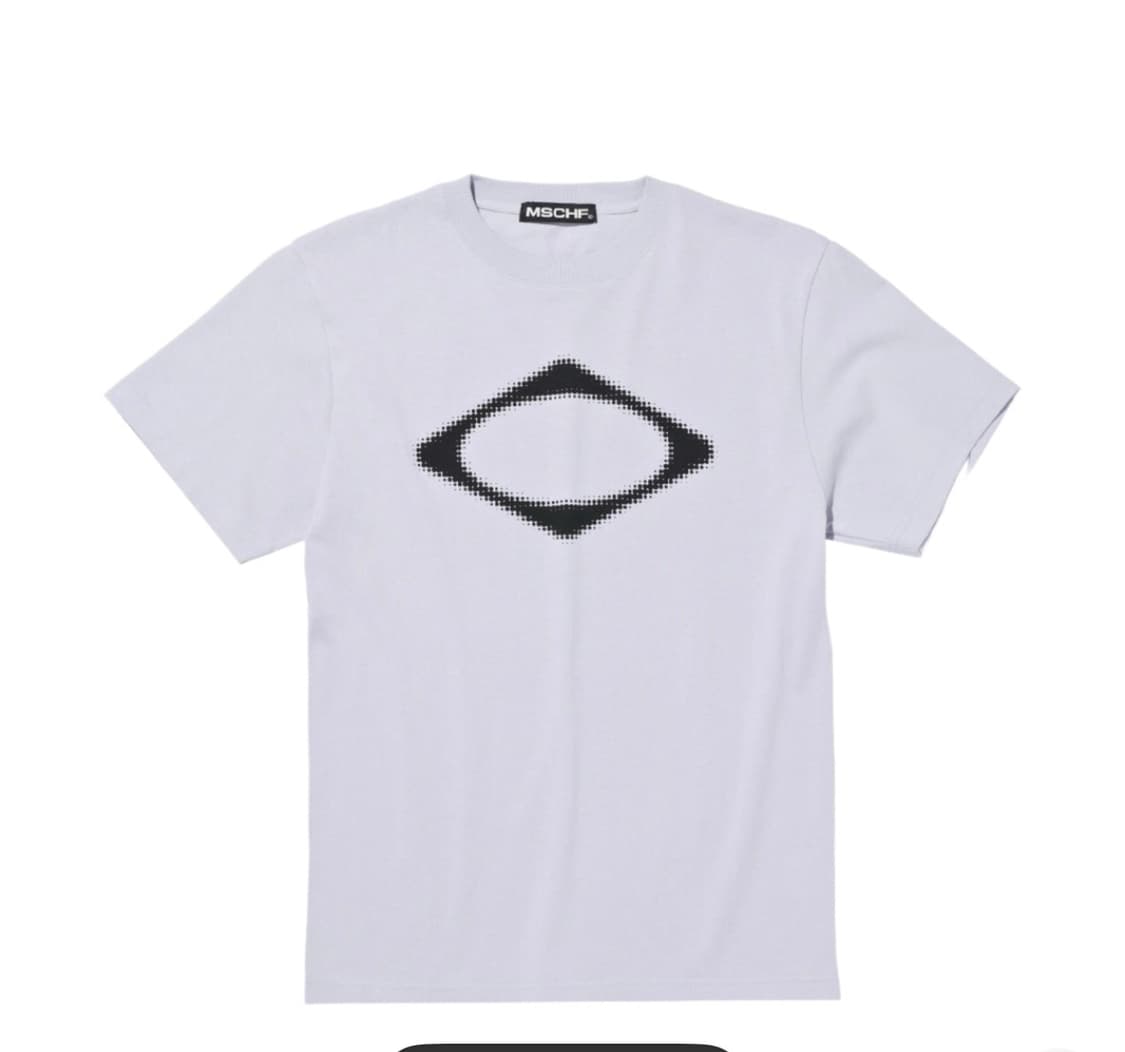 미스치프 롬버스 블러 반팔 블루그레이 상품이미지1