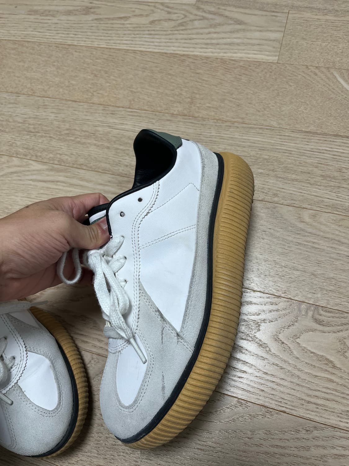 오니츠카타이거 델리시티 화이트/카키 260 상품이미지6