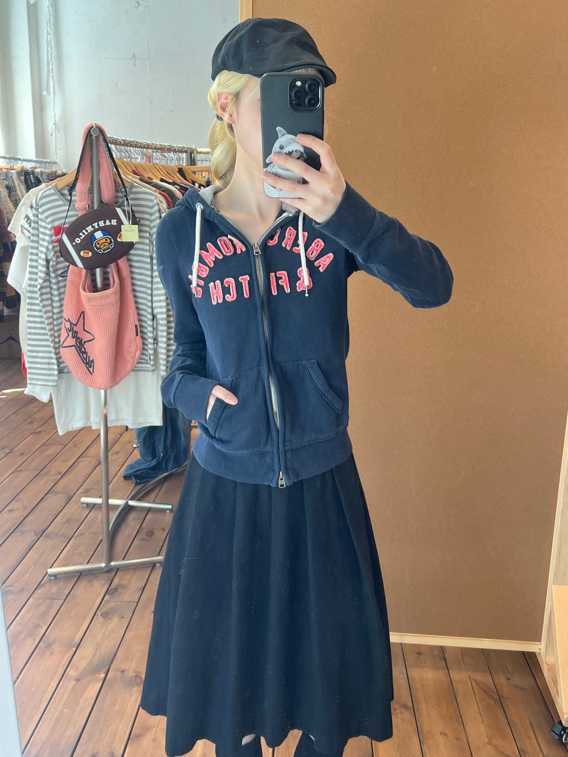 아베크롬비 네이비 후드집업  상품이미지1