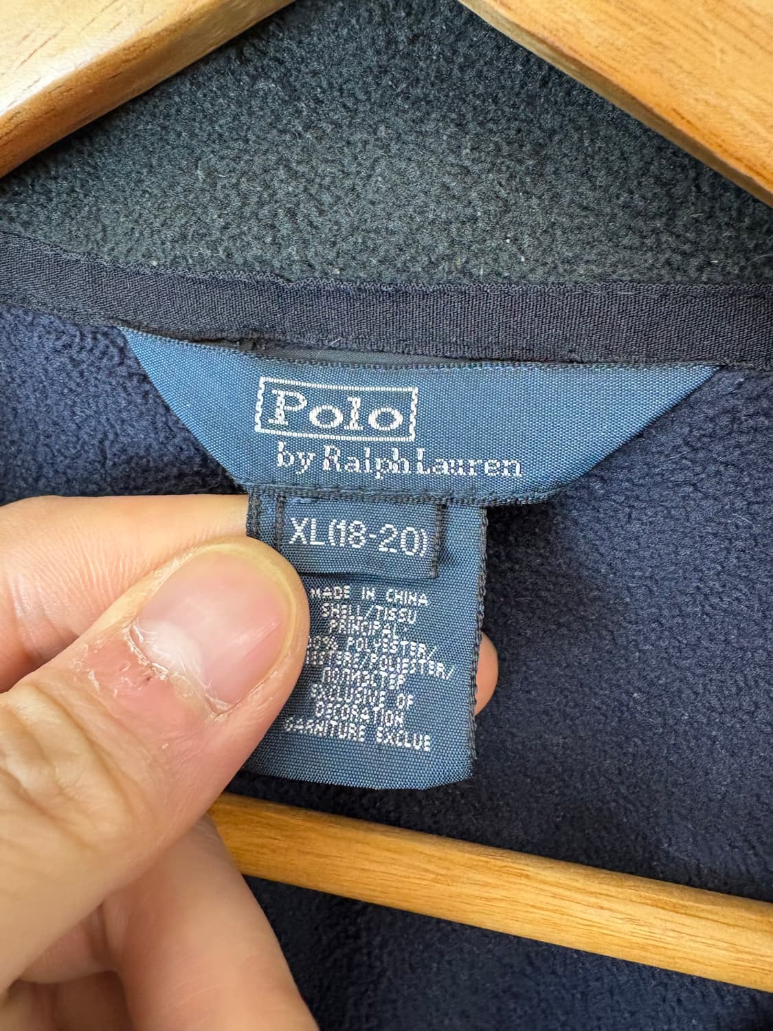 폴로랄프로렌 보이즈 후리스 자켓 네이비 상품이미지6