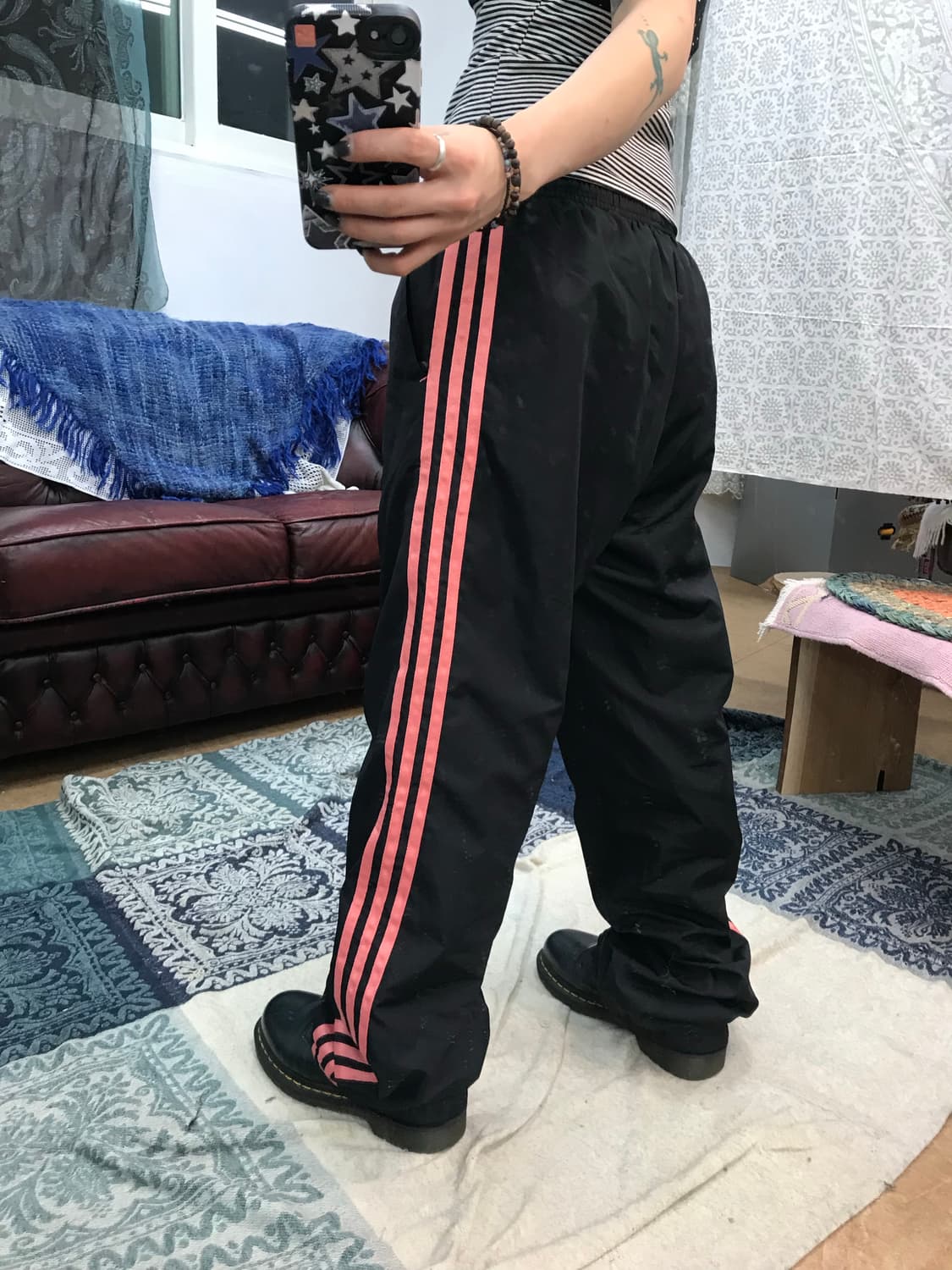 아디다스 여성 나일론 밴딩 트랙팬츠  상품이미지2