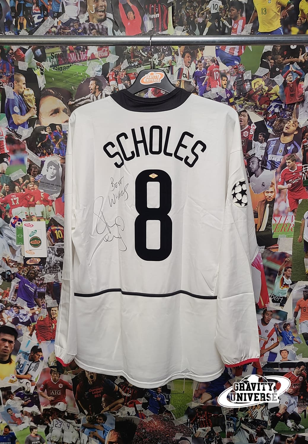 맨유 02-03 스콜스 싸인 유니폼 상품이미지4