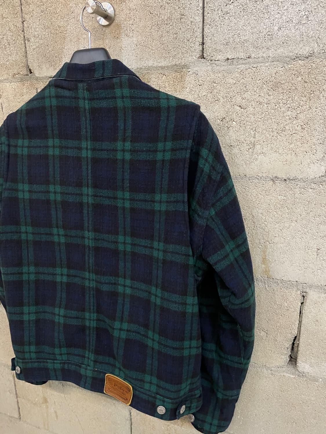 80s 폴로 랄프로렌 리버시블 타탄 체크 데님 자켓  상품이미지4