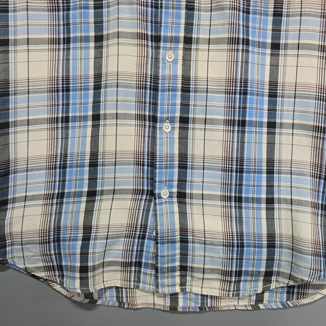 빈폴(BEAN POLE) 남성 체크 반팔 셔츠 100 상품이미지3