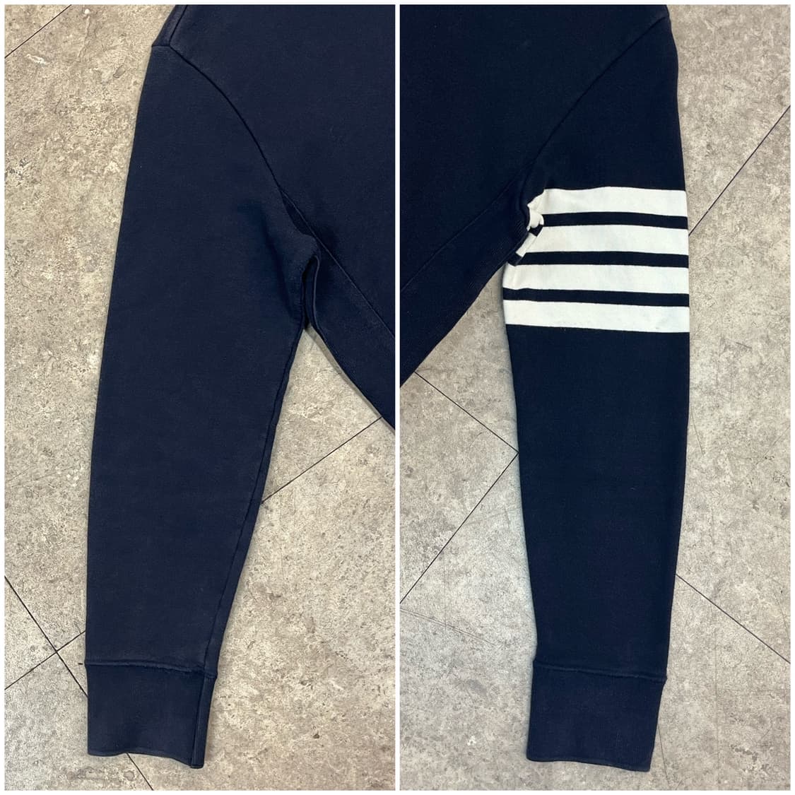 톰브라운 루프백 4-바 맨투맨 네이비 2 #csz3935 상품이미지7