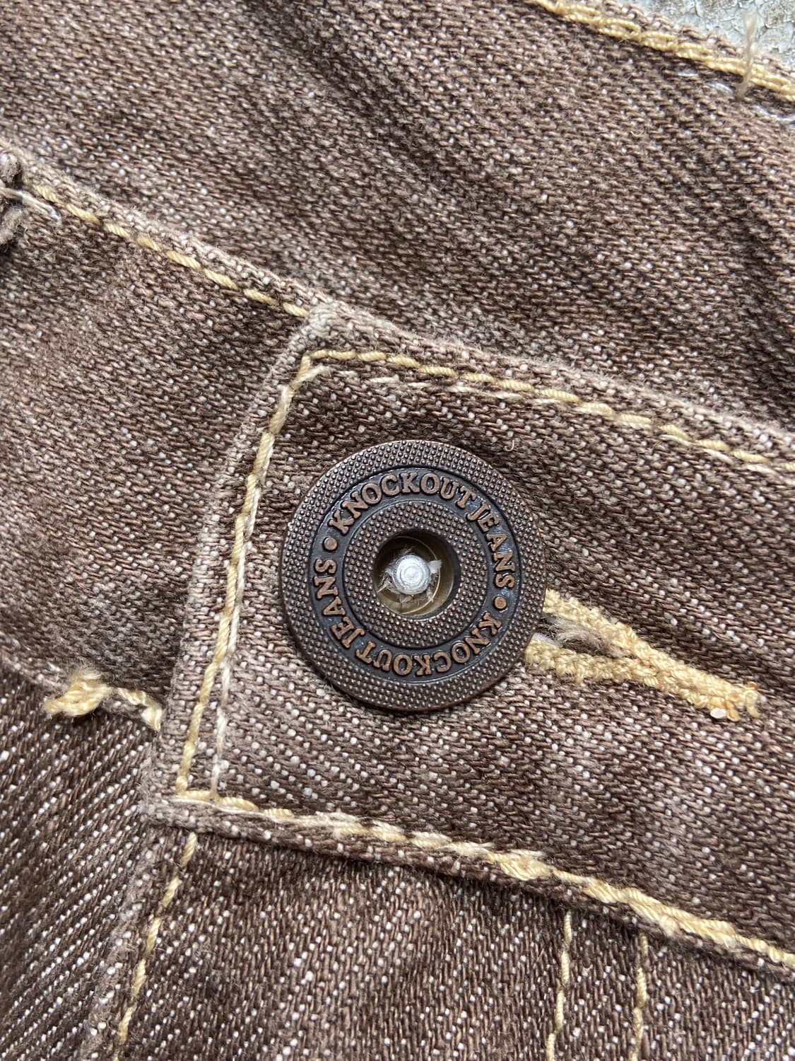 Knockout Brown Wide Leg Jeans 상품이미지7