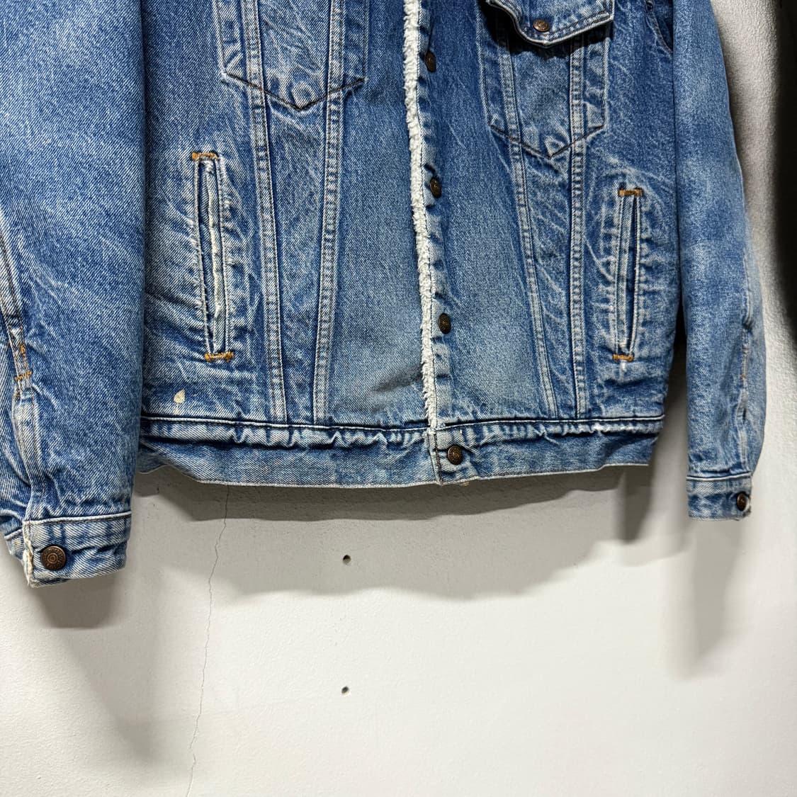 80s 리바이스 USA 71608 쉐르파 데님 트러커 자켓 상품이미지5